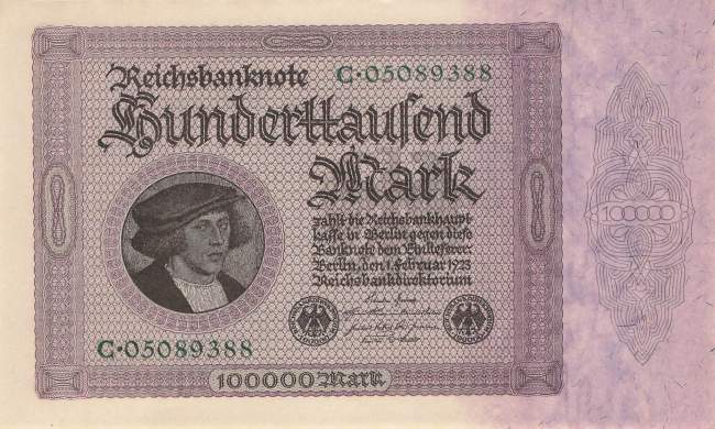 100000 Mark 1923